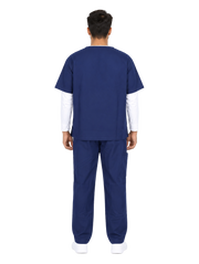 Curawear Core Men's V Neck Scrub Set - Midnight Navy