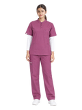 Curawear Pro Women's Mandarin Collar Scrub Set - Purple