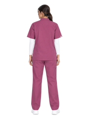 Curawear Pro Women's Mandarin Collar Scrub Set - Purple